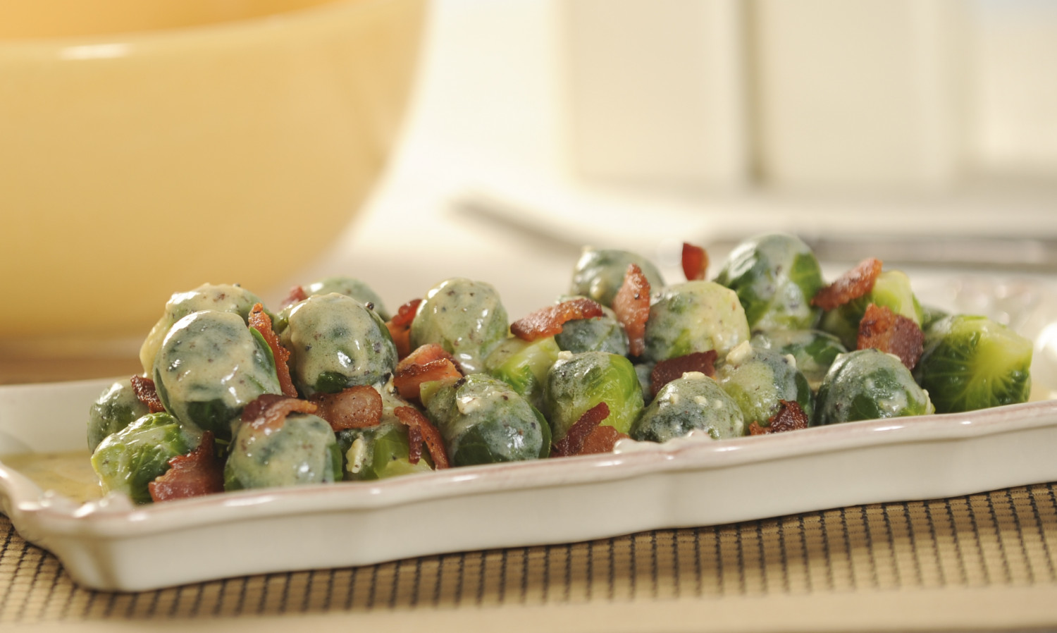 Brussels Sprouts with Hot Bacon Dressing Recipes Pictsweet Farms